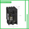 Square D HOM2125CP Homeline 125-amp 2 -Pole Standard trip Circuit Breaker