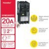 Square D HOM220GFIC Homeline 20-amp 2 -Pole GFCI Circuit Breaker Square D HOM220GFIC Homeline 20-amp 2 -Pole GFCI Circuit Breaker
