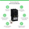 Square D HOM230GFIC Homeline 30-amp 2 -Pole GFCI Circuit Breaker