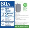 Square D QOE260GFINM QO Spa Panel, 60 Amp Single phase (120V/240V) Outdoor General-duty Enclosed circuit breaker Disconnect