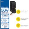Square D QO250GFIC QO 50-amp 2 -Pole GFCI Circuit Breaker