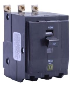 Square D QOB320 QO 20-amp 3 -Pole Standard trip Circuit Breaker