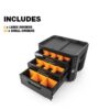 TOUGHBUILT TB-B1-D-73 STACKTECH 20.98-in W x 15.55-in H x 15.98-in D BLACK Plastic/Metal Tool Box