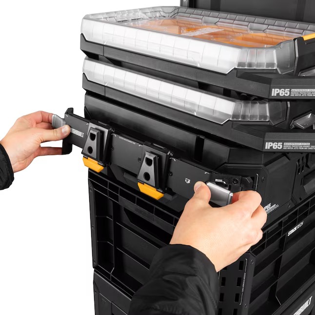TOUGHBUILT TB-B1-B-50 STACKTECH Large 21-in W x 11.7-in H x 16-in D Plastic Metal Tool Box01_11zon TOUGHBUILT TB-B1-B-50 STACKTECH Large 21-in W x 11.7-in H x 16-in D Plastic/Metal Tool Box