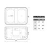 TOUGHBUILT TB-B1-B-50 STACKTECH Large 21-in W x 11.7-in H x 16-in D Plastic/Metal Tool Box TOUGHBUILT TB-B1-B-50 STACKTECH Large 21-in W x 11.7-in H x 16-in D Plastic/Metal Tool Box