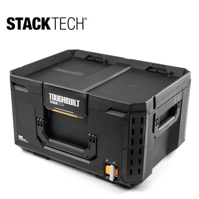 TOUGHBUILT TB-B1-B-50 STACKTECH Large 21-in W x 11.7-in H x 16-in D Plastic Metal Tool Box_11zon TOUGHBUILT TB-B1-B-50 STACKTECH Large 21-in W x 11.7-in H x 16-in D Plastic Metal Tool Box