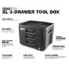 TOUGHBUILT TB-B1-D-70-3 STACKTECH XL 21-in W x 15.6-in H x 16-in D 3 -Drawer Plastic/Metal Tool Box