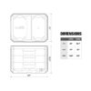 TOUGHBUILT TB-B1-D-70-3 STACKTECH XL 21-in W x 15.6-in H x 16-in D 3 -Drawer Plastic/Metal Tool Box
