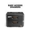 TOUGHBUILT TB-B1-D-72 STACKTECH 20.98-in W x 15.55-in H x 15.98-in D BLACK Plastic/Metal Tool Box