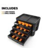 TOUGHBUILT TB-B1-D-74 STACKTECH 20.98-in W x 15.55-in H x 15.98-in D BLACK Plastic/Metal Tool Box
