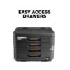 TOUGHBUILT TB-B1-D-74 STACKTECH 20.98-in W x 15.55-in H x 15.98-in D BLACK Plastic/Metal Tool Box