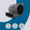 Utilitech AM04 Air Mover 1/4-HP 900-CFM Centrifugal Daisy Chain Compatible Indoor Blower Fan with Timer
