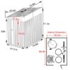 VEIKOUS PG0301-46-GE 4-ft x 6-ft Galvanized steel Metal Storage Shed