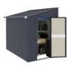 VEIKOUS PG0301-46-GE 4-ft x 6-ft Galvanized steel Metal Storage Shed