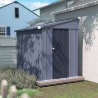 VEIKOUS PG0301-46-GE 4-ft x 6-ft Galvanized steel Metal Storage Shed