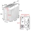 VEIKOUS PG0301-48-GE 4-ft x 8-ft Galvanized steel Metal Storage Shed