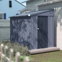 VEIKOUS PG0301-48-GE 4-ft x 8-ft Galvanized steel Metal Storage Shed