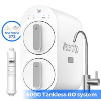 Waterdrop BL-WD-G2P6-MNR 7-stage G2P600 with MNR35 Filter Composite/Activated carbon Reverse Osmosis Filtration Under Sink Water Filtration System with FCC Listed Stainless Steel faucet Faucet