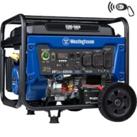 Westinghouse WGen5300c Remote Electric Start 6600 5300 -Watt Gasoline Single fuel Portable Generator