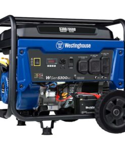 Westinghouse WGen5300sc Electric Start 6600 / 5300 -Watt Gasoline Single fuel Portable Generator