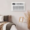 Whirlpool WHAT082-HAW Supplemental Heat Capability 8000-BTU Medium Room 115-Volt White Through-the-Wall Air Conditioner with Heater with Remote