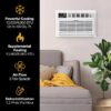 Whirlpool WHAT102-HAW Supplemental Heat Capability 10000-BTU Medium Room 230-Volt White Through-the-Wall Air Conditioner with Heater with Remote
