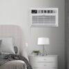 Whirlpool WHAT102-HAW Supplemental Heat Capability 10000-BTU Medium Room 230-Volt White Through-the-Wall Air Conditioner with Heater with Remote