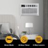 Whirlpool WHAT142-HAW Supplemental Heat Capability 14000-BTU Large Room 230-Volt White Through-the-Wall Air Conditioner with Heater with Remote
