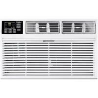 Whirlpool WHAT142-HAW Supplemental Heat Capability 14000-BTU Large Room 230-Volt White Through-the-Wall Air Conditioner with Heater with Remote