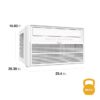 Whirlpool WHAW-151IN Large Room Window Air Conditioner , Remote Included ( 115-Volt , 15000-BTU ) ENERGY STAR Certified