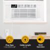 Whirlpool WHHW081AW Supplemental Heat Capability Medium Room Window Air Conditioner with Heater, Remote Included ( 115-Volt , 8000-BTU )
