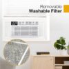 Whirlpool WHHW182BW Supplemental Heat Capability Extra Large Room Window Air Conditioner with Heater, Remote Included ( 230-Volt , 18000-BTU )