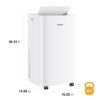 Whirlpool WHNP121AW 8300 BTU SACC 115-Volt Vented Large Room Portable Air Conditioner Remote Included