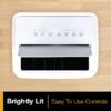 Whirlpool WHNP121AW 8300 BTU SACC 115-Volt Vented Large Room Portable Air Conditioner Remote Included