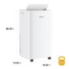 Whirlpool WHNP141HAW 10,000 BTU SACC 115-Volt Vented Large Room Portable Air Conditioner with Heater, Remote Included