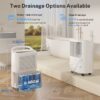 YAUFEY 163A-HD YDY 32 pt. Dehumidifier (For Rooms 1501 - 3000 sq. ft) For Basements, Bathrooms, in White