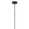 allen + roth CH31-4BZ Lane 4 -Light Matte Bronze Transitional Metal Square Medium Outdoor Hanging Pendant Light
