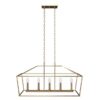 allen + roth CH31-5GD Lane 5 -Light Gold Transitional Linear Medium Outdoor Hanging Kitchen Island Light