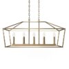 allen + roth CH31-5GD Lane 5 -Light Gold Transitional Linear Medium Outdoor Hanging Kitchen Island Light