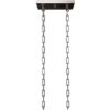 allen + roth CH31-5PNK Lane 5 -Light Polished Nickel Transitional Linear Medium Outdoor Hanging Kitchen Island Light