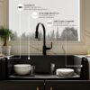allen + roth GT1012BLK Kaiden Drop-in or undermount 33-in x 22-in Quartz Single bowl Kitchen Sink