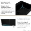 allen + roth GT1012BLK Kaiden Drop-in or undermount 33-in x 22-in Quartz Single bowl Kitchen Sink