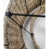allen + roth KHV4993A Adara 3 -Light Natural Traditional Rattan Cage Drum Medium Hanging Pendant Light