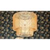 allen + roth KHV4993A Adara 3 -Light Natural Traditional Rattan Cage Drum Medium Hanging Pendant Light