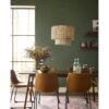 allen + roth KHV4993A Adara 3 -Light Natural Traditional Rattan Cage Drum Medium Hanging Pendant Light