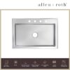 allen + roth VDR3322LA1-S Theo Drop-in or undermount 33-in x 22-in Stainless steel Single bowl 18 -Gauge Kitchen Sink