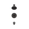 allen + roth 873X-732707 Townley Oil rubbed bronze 1-handle 6.0-in Round Bathtub and shower Faucet with Valve (Single Function)