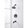 allen + roth 873X-732707 Townley Oil rubbed bronze 1-handle 6.0-in Round Bathtub and shower Faucet with Valve (Single Function)