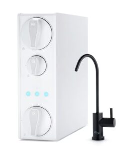 iSpring RO500-ORB NSF Certified Tankless RO Water Filtration System Triple-stage Carbon block Reverse Osmosis Filtration Under Sink Water Filtration System with Black Faucet