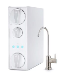 iSpring RO500AK-BN NSF Certified Tankless RO Water Filtration System Triple-stage Carbon block Reverse Osmosis Filtration Under Sink Water Filtration System with Brushed Nickel Faucet